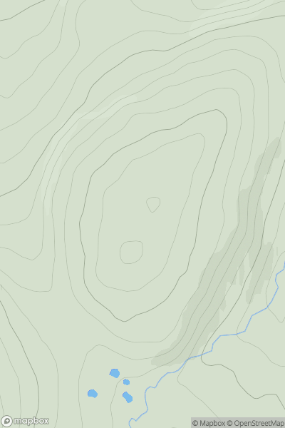 Thumbnail image for Brown Hill [Tomintoul to Banff] [NJ469388] showing contour plot for surrounding peak